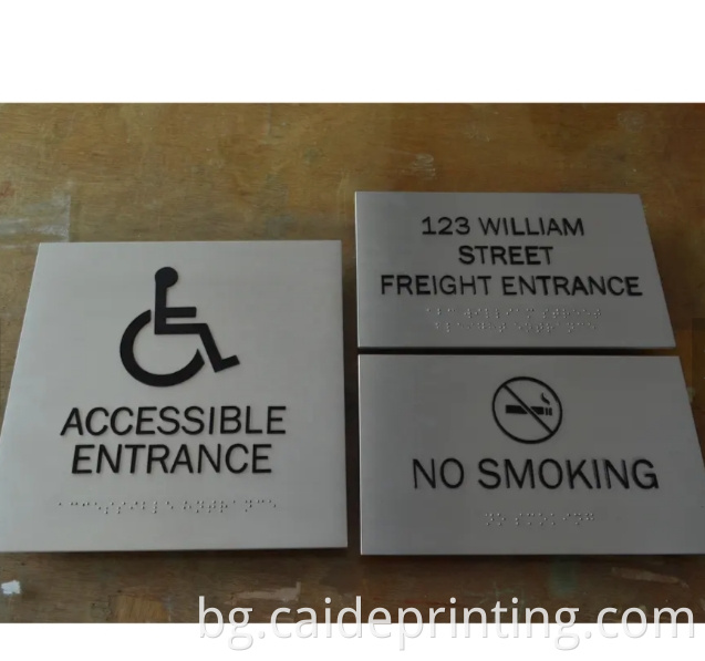 custom braille signs